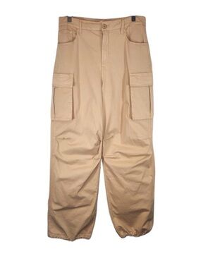 Good American Beige Cargo Pants